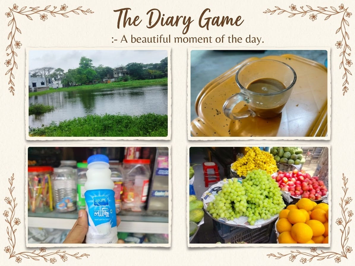 The Diary Game: A beautiful moment of the day.