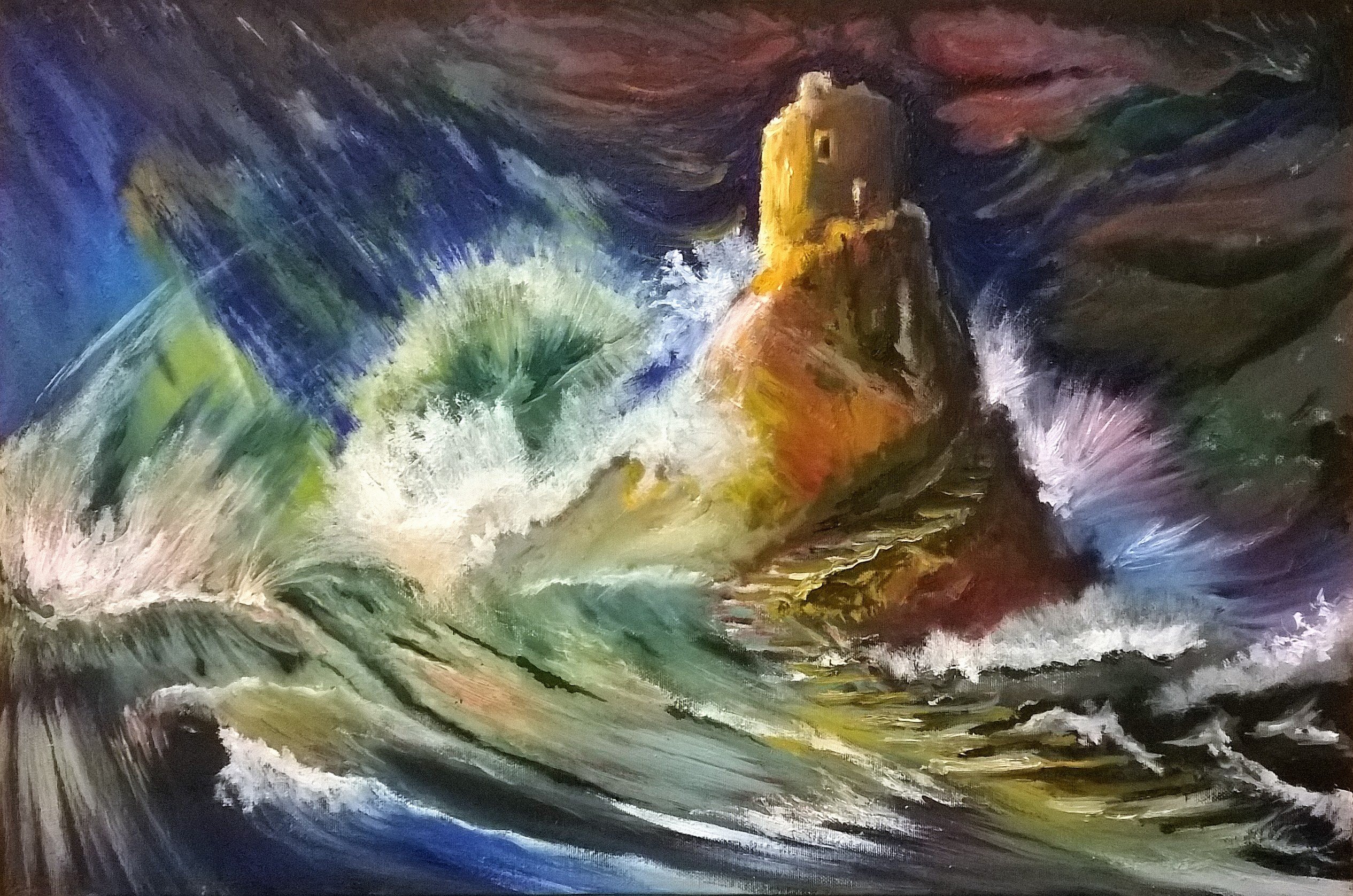 la strada verso il sole 2017 olio su tela cm.40x60 ottimo.jpg