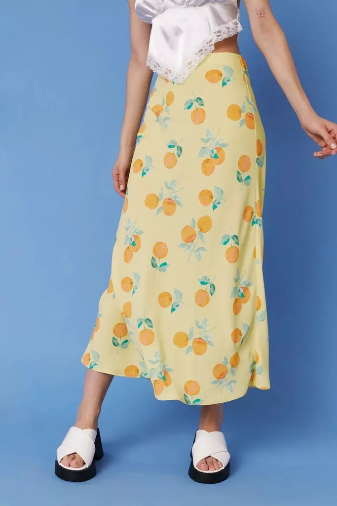 April-Must-Have-Nasty-Gal-Orange-Printed-Bias-Cut-Midi-Skirt.webp