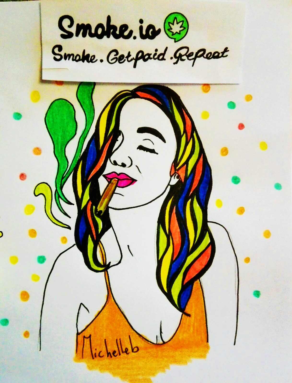 smokergirl , new illustration - Smoke Indica - A blog promoting some of