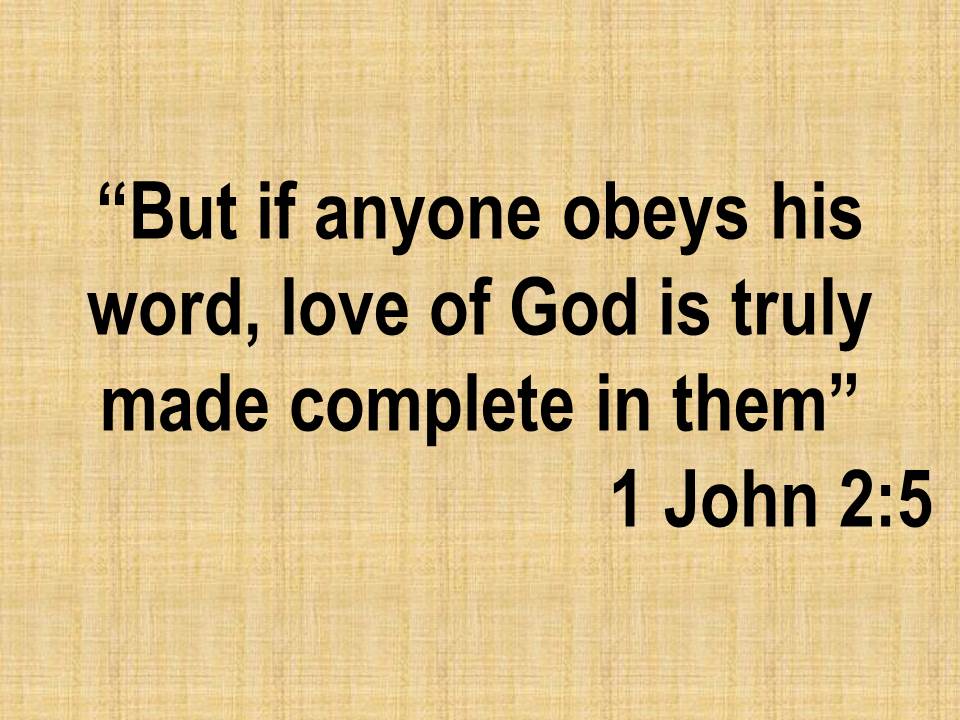 Daily bible reading. But if anyone obeys his word, love of God is truly made complete in them.jpg