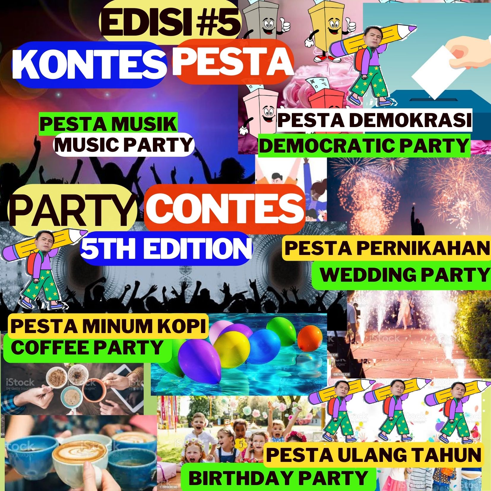 Hijau dan Kuning Minimalis Gradien Birthday Invitation .jpg