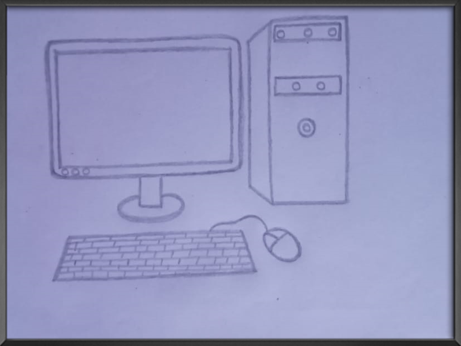How To Draw A Computer, Step by Step, Drawing Guide, by Dawn - DragoArt