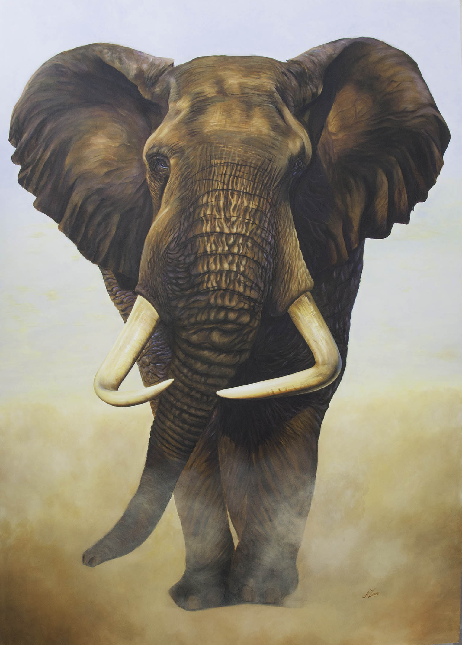 acrylic elephant painting