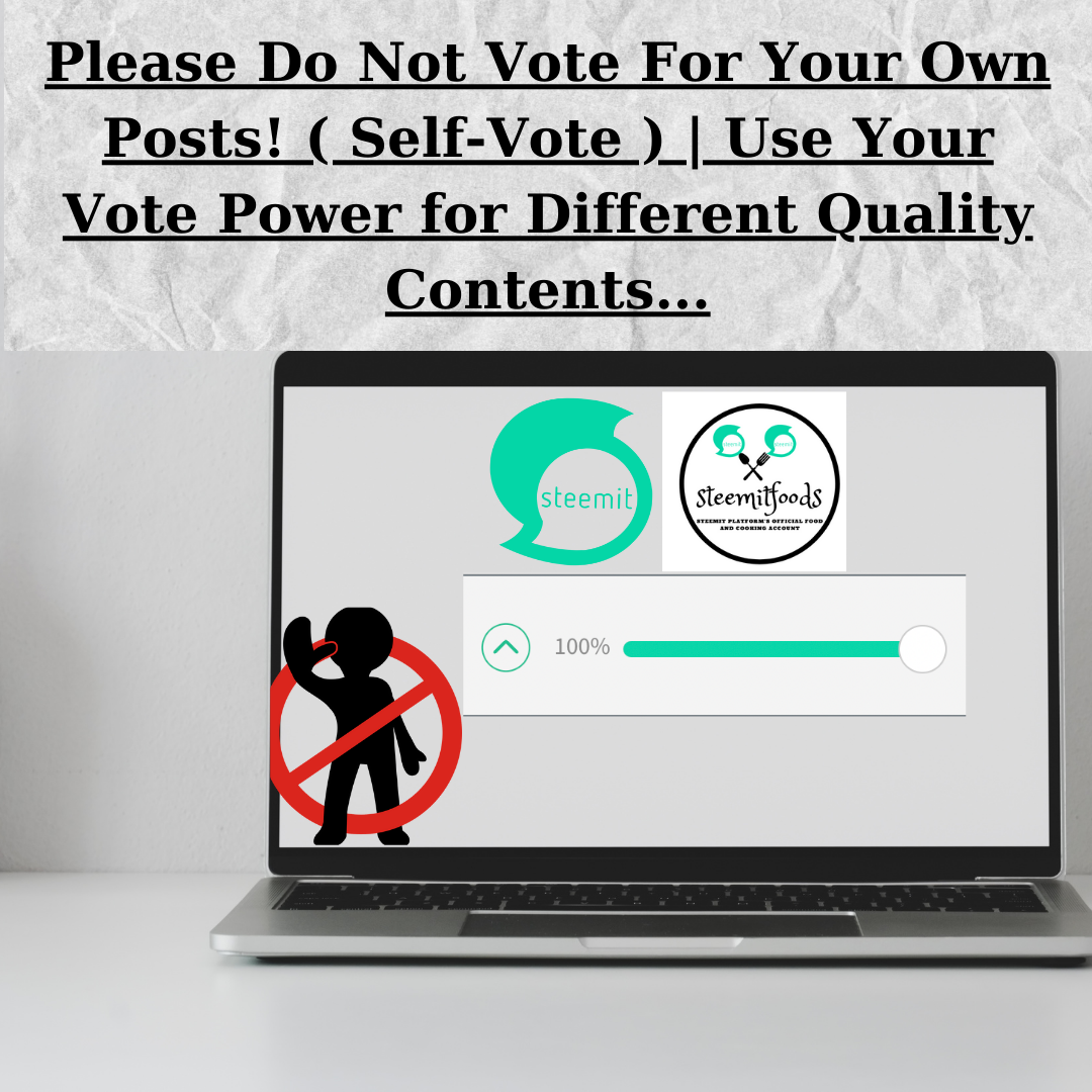 Please Do Not Vote For Your Own Posts! ( Self-Vote ) Use Your Vote Power for Different Quality Contents....png