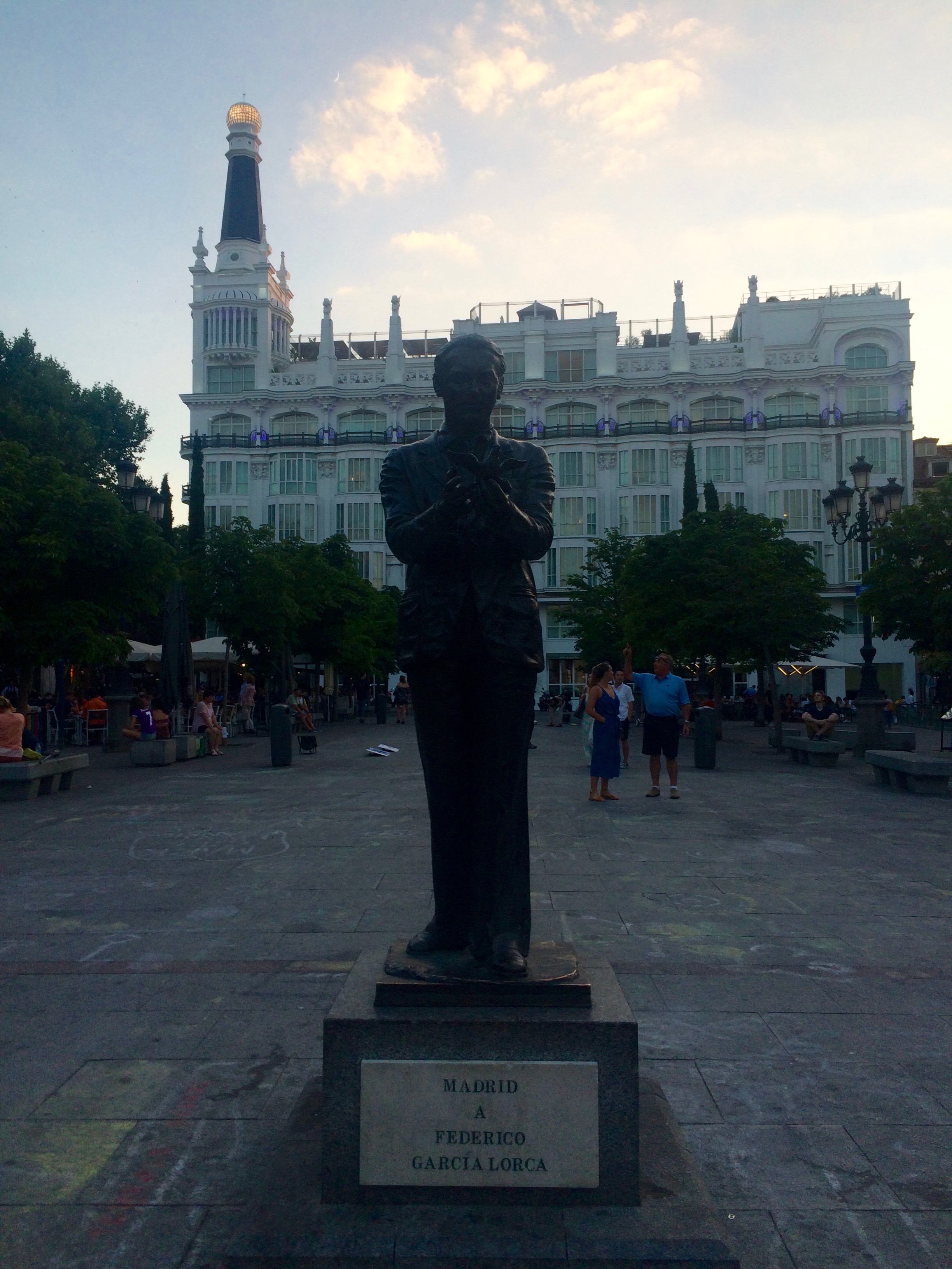15 The statue of Federico García Lorca (1898 - 1936), poet and dramatist, killed by the Nationalists during the Spanish Civil War..jpg