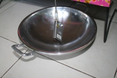 Kuat sinyal menggunakan wajan parabola diameter 25cm