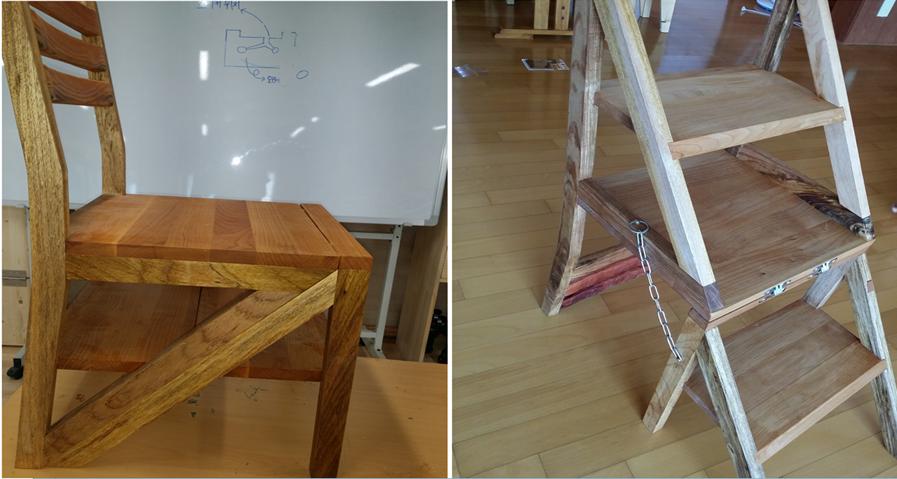 [Woodworking] 사다리 변신 의자 [lovesharing♥]