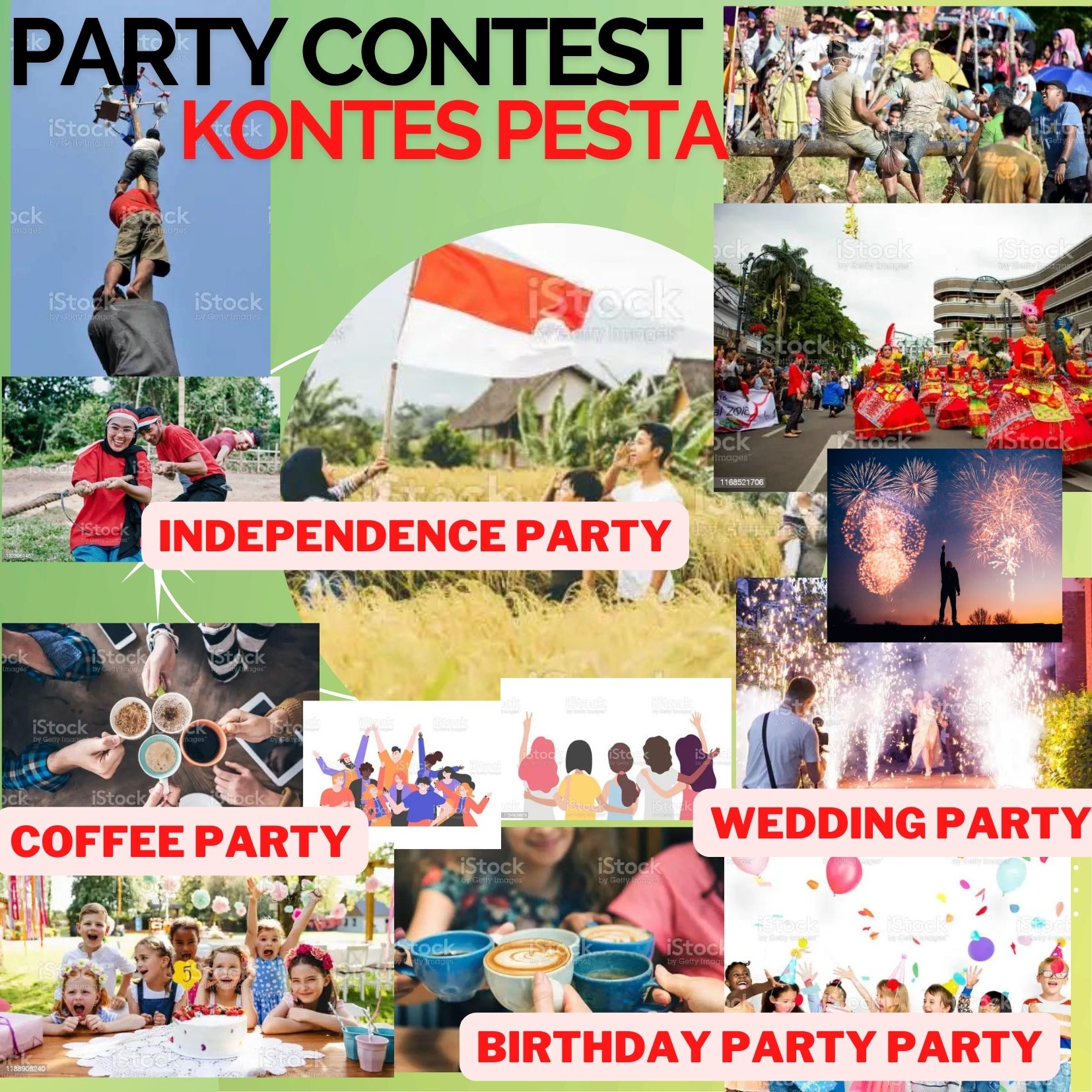 Hijau dan Kuning Minimalis Gradien Birthday Invitation .jpg