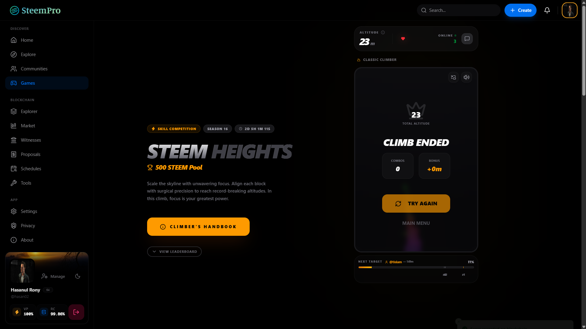 Steem Heights - The Ultimate Scaling Challenge by SteemPro - Google Chrome 8_25_2026 8_30_37 AM.png