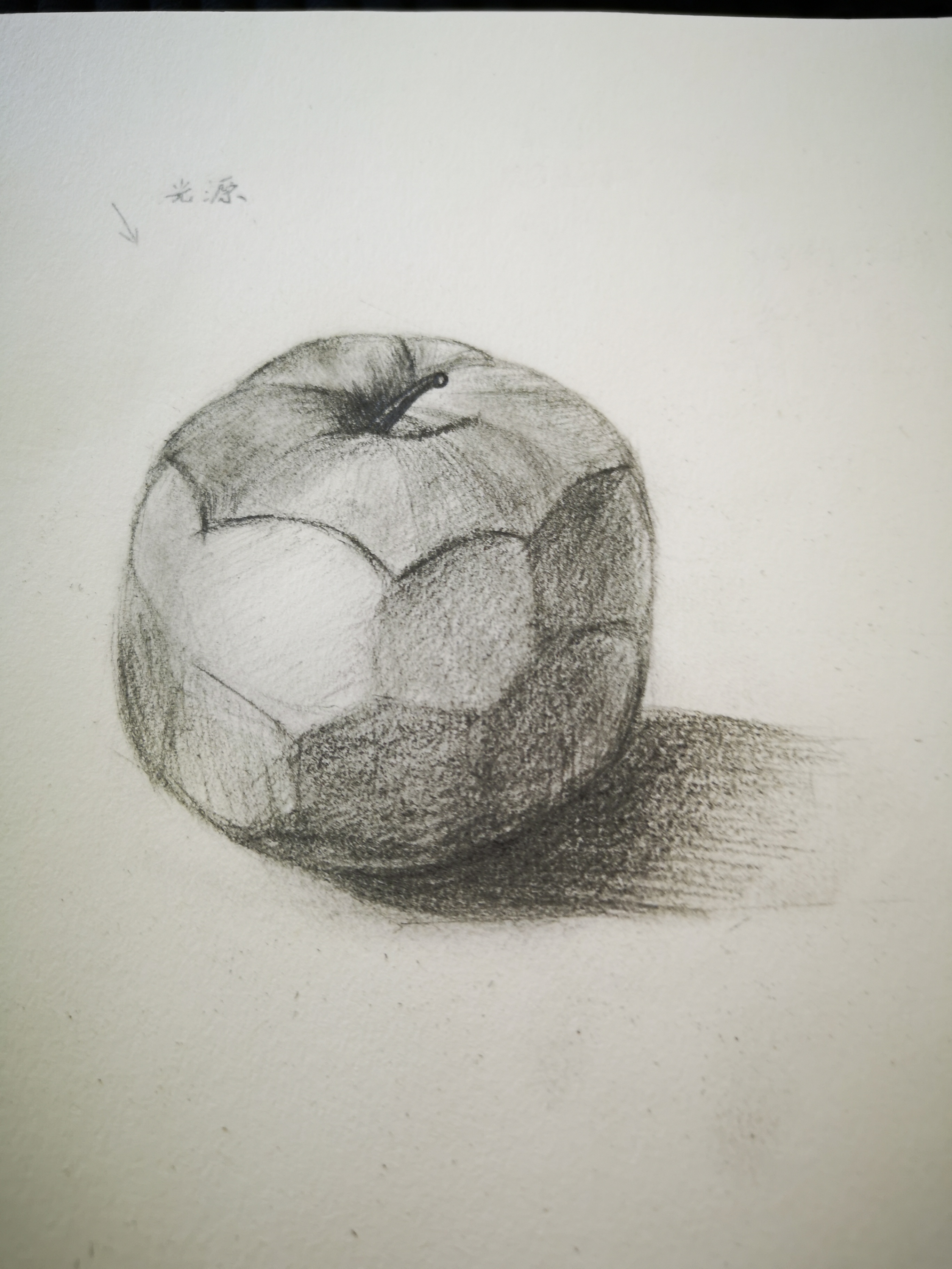 切过的苹果 | Wife's Drawing Practice