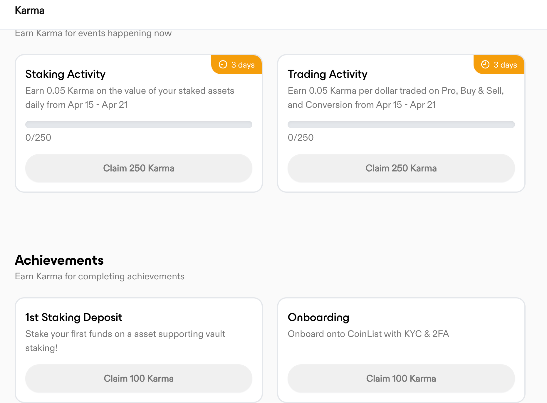 투자의 단상/240419] Coinlist Karma 포인트 — Steemit