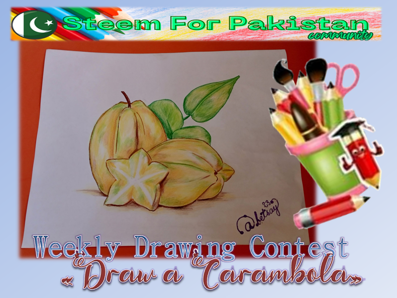 ? Concurso de dibujo semanal || Semana-08 || Dibuja una Carambola — Steemit