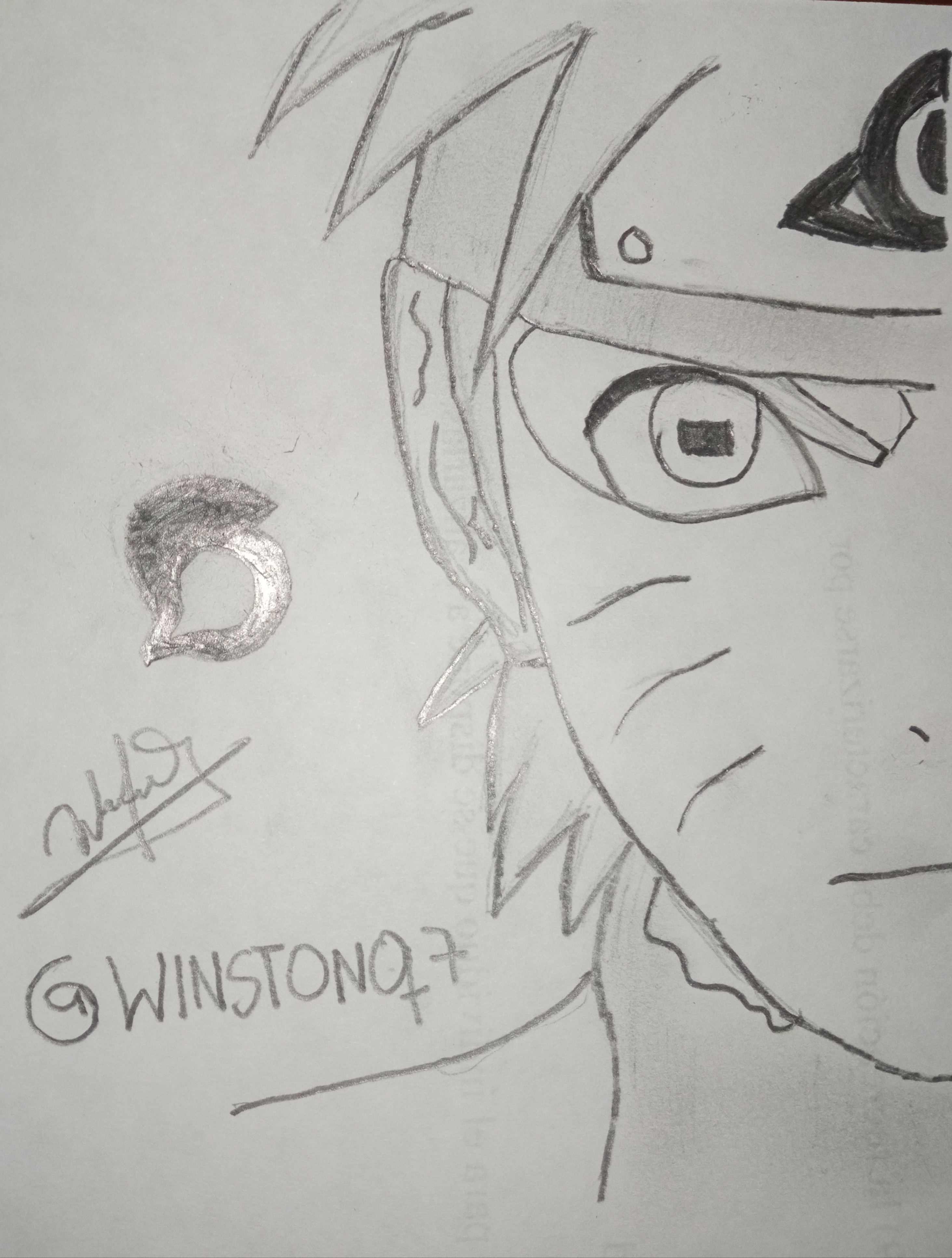 Naruto a blanco y negro / @winstonq7 — Steemit Naruto a blanco y negro / @winstonq7 — Steemit