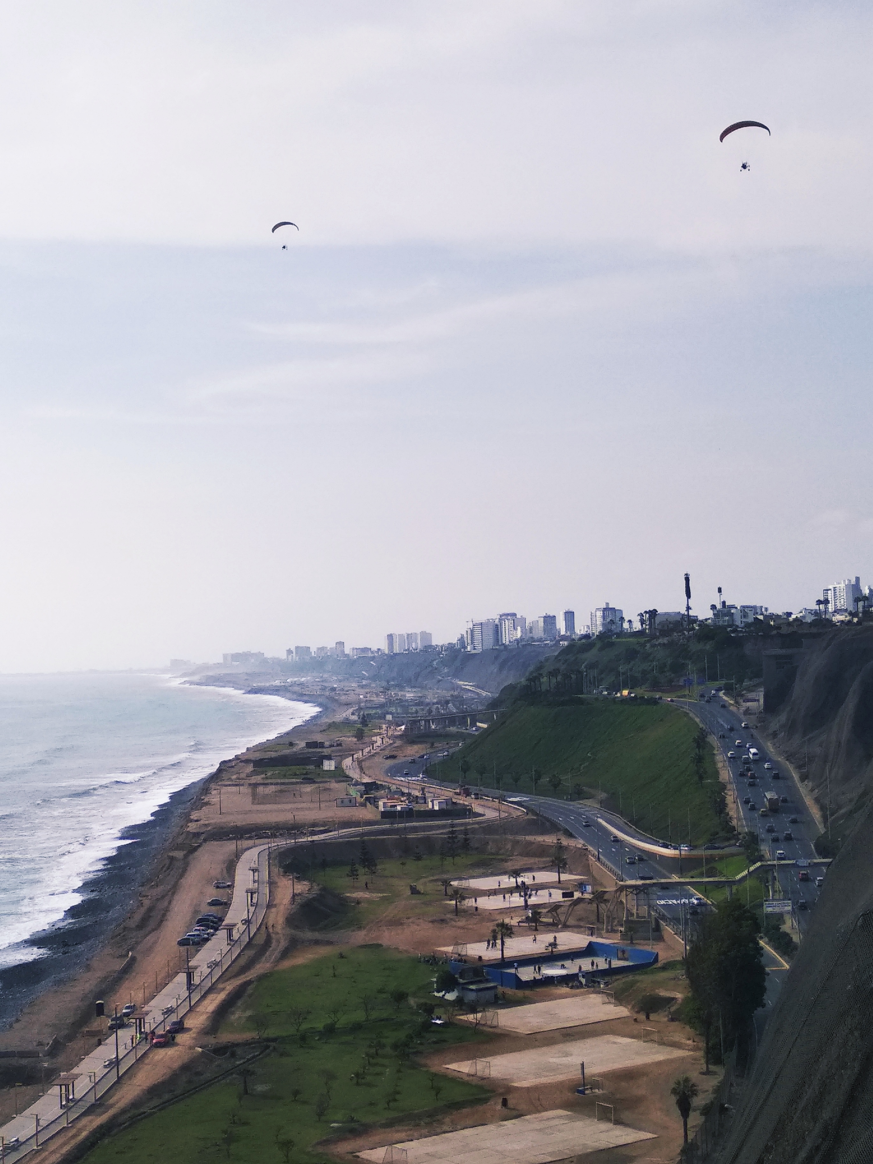 Vista en el malecón de Miraflores Lima,peru