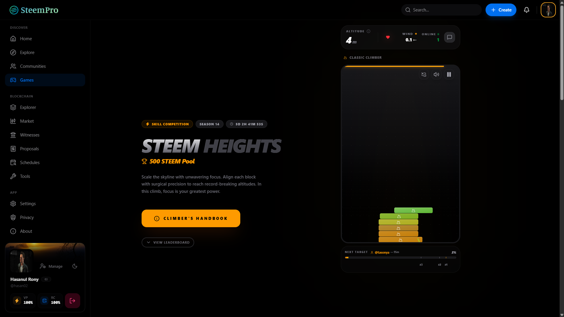 Steem Heights - The Ultimate Scaling Challenge by SteemPro - Google Chrome 8_5_2026 8_23_21 AM.png