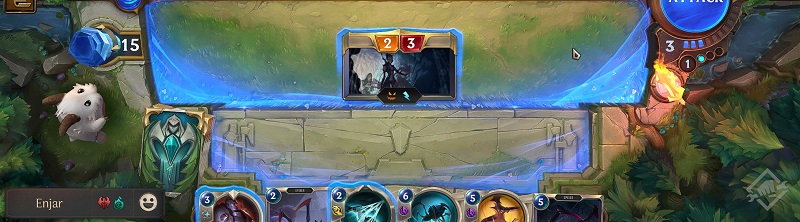 Legends of Runeterra moving my card up to attack.jpg