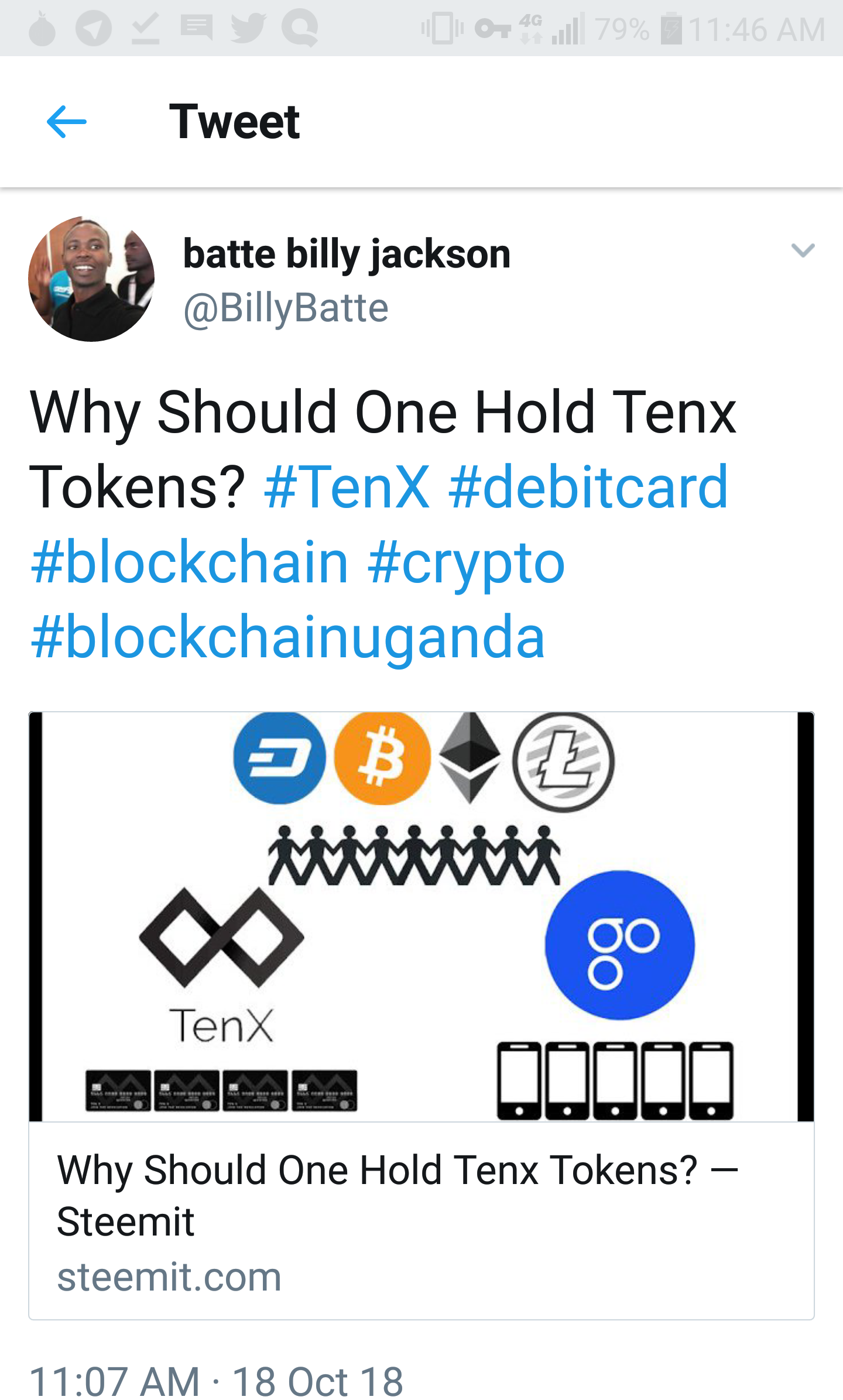 Why Should One Hold Tenx Tokens? — Steemit