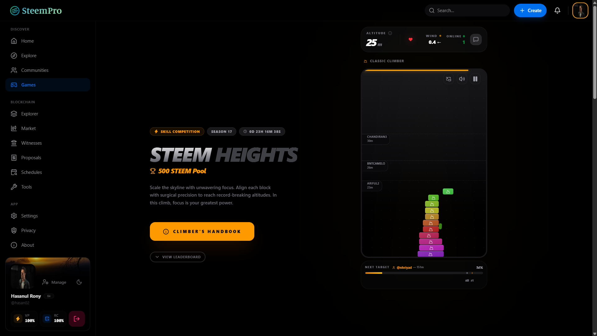 Steem Heights - The Ultimate Scaling Challenge by SteemPro - Google Chrome 9_4_2026 11_09_30 AM.png