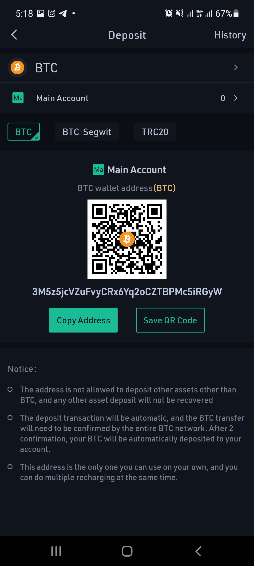 how to deposit bitcoin in kucoin