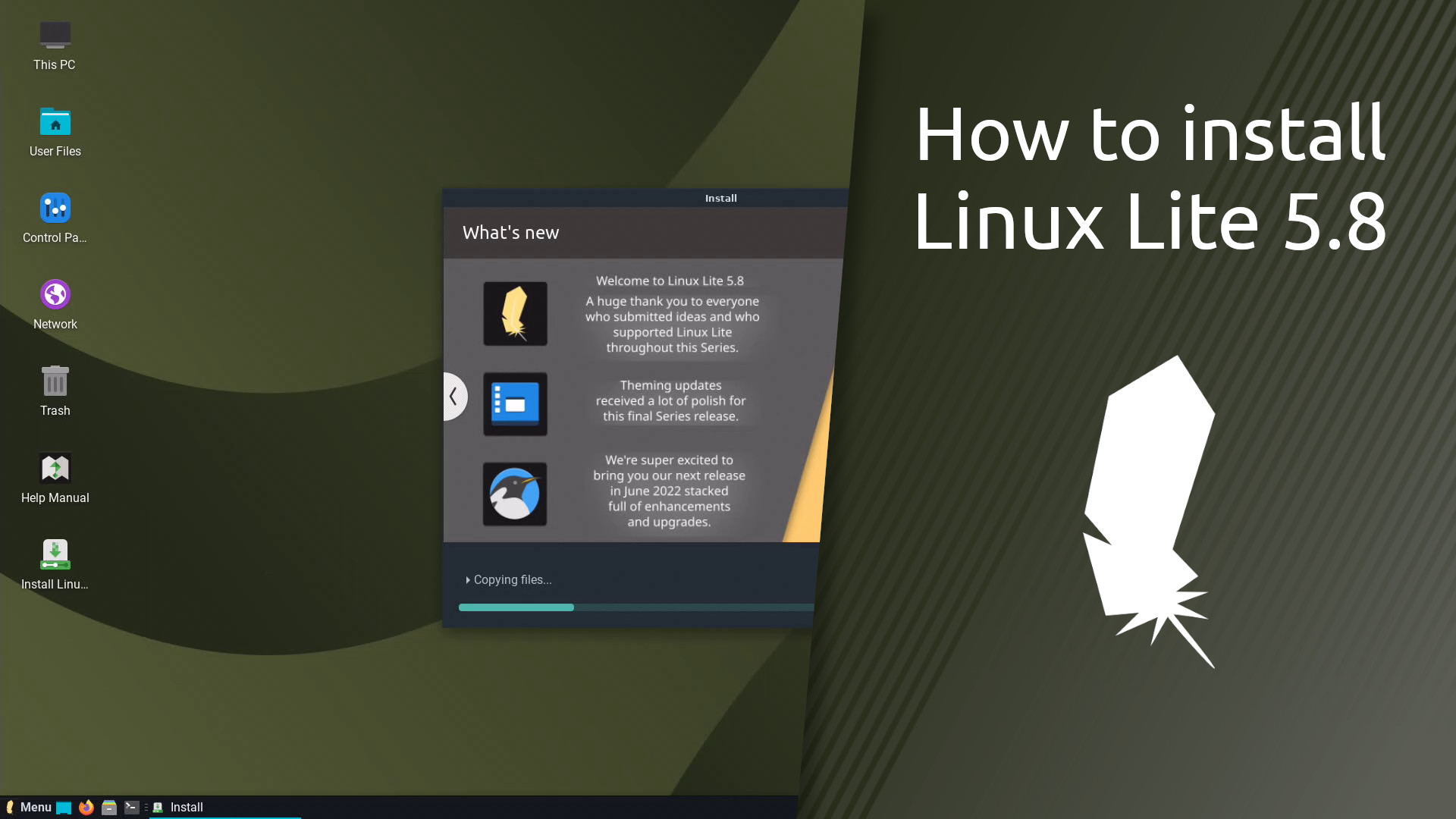 Head linux. Linux Lite 5.8. Ubuntu.