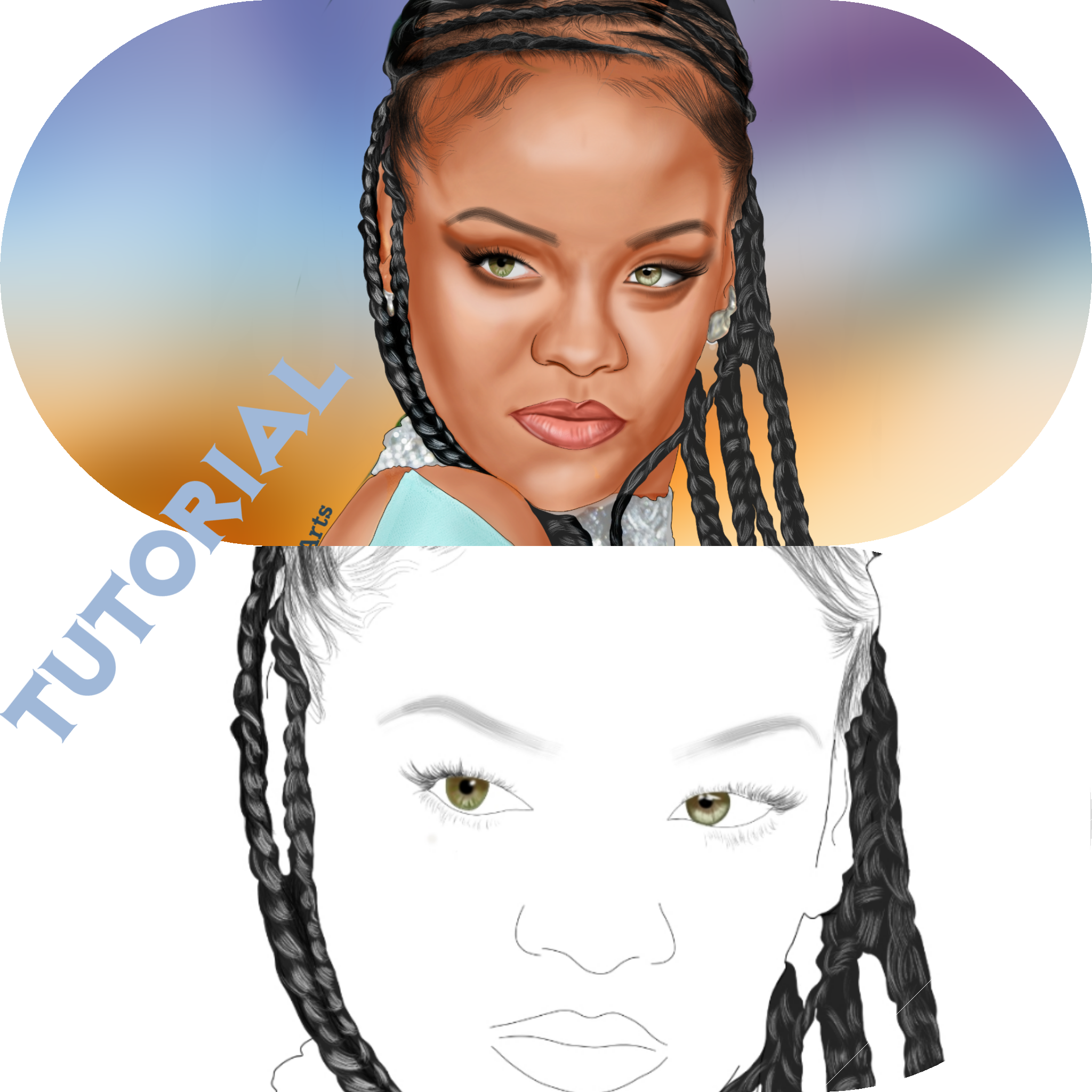 Autodesk Sketchbook: Drawing Rihanna (Full sketch tutorial) — Steemit