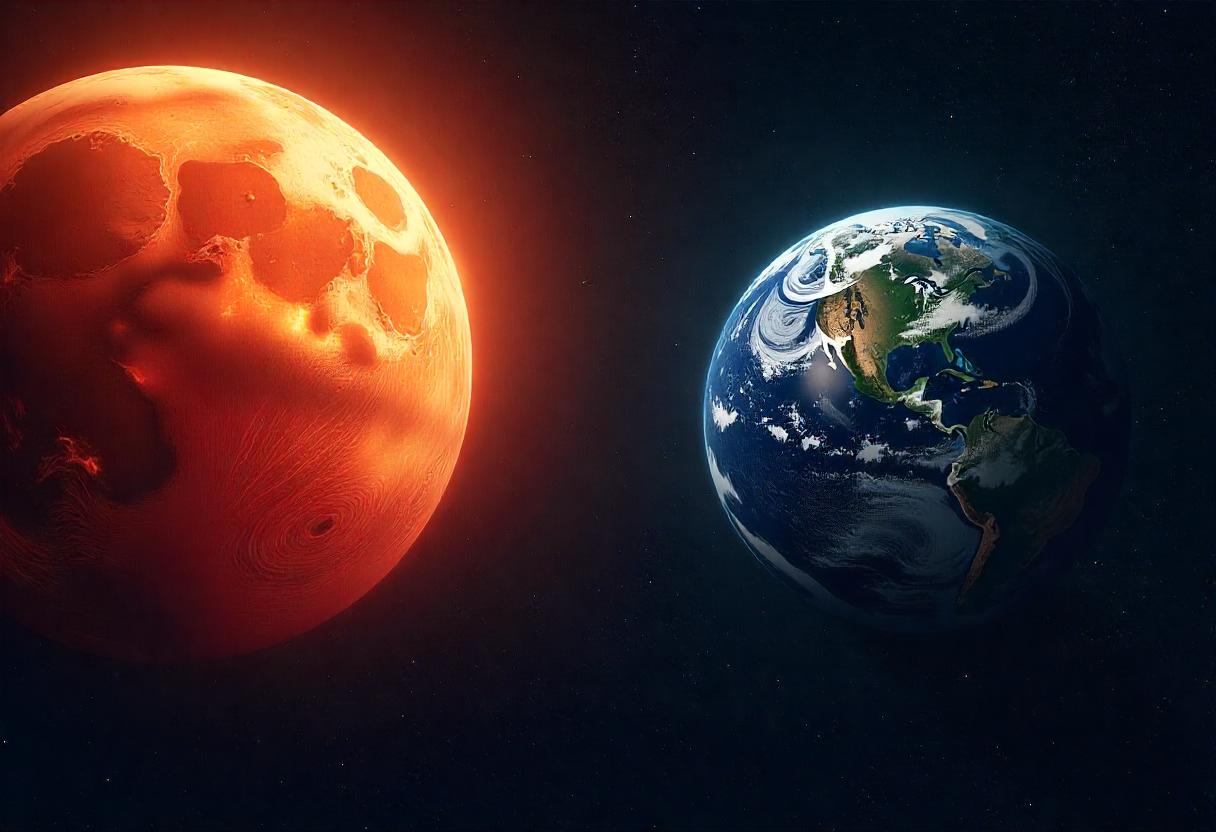 Find evidence that Mars had a CO2-rich atmosphere.