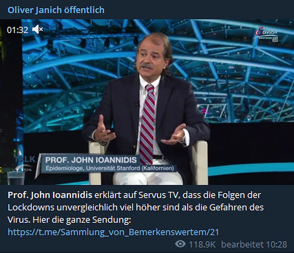 Prof. John Ioannidis erklärt auf Servus TV.jpg