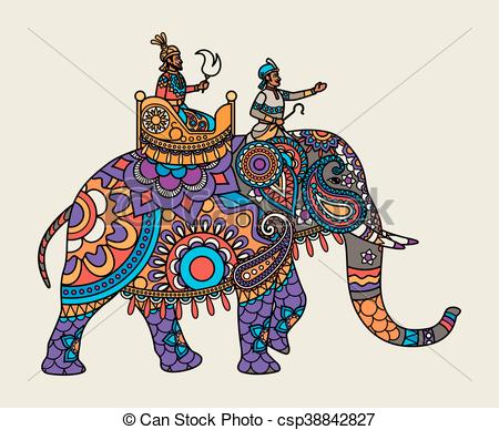 maharajah-elefante-indio-florido-ilustración_csp38842827.jpg