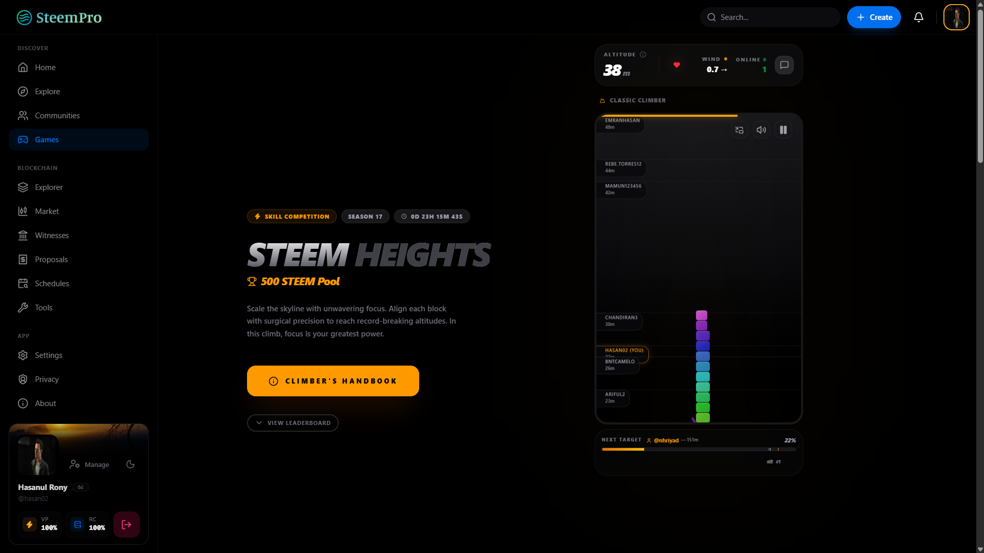 Steem Heights - The Ultimate Scaling Challenge by SteemPro - Google Chrome 9_4_2026 11_10_26 AM.png