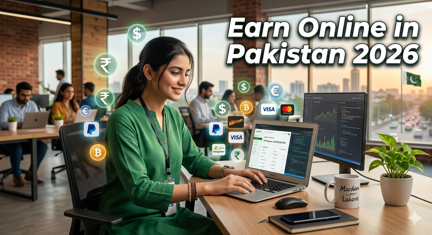 Top 5 Online Earning Websites That Actually Pay in Pakistan (2026) – 100% Legit Guide.png