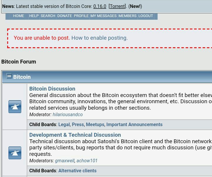 Message members. Bitcoin discussion forum.