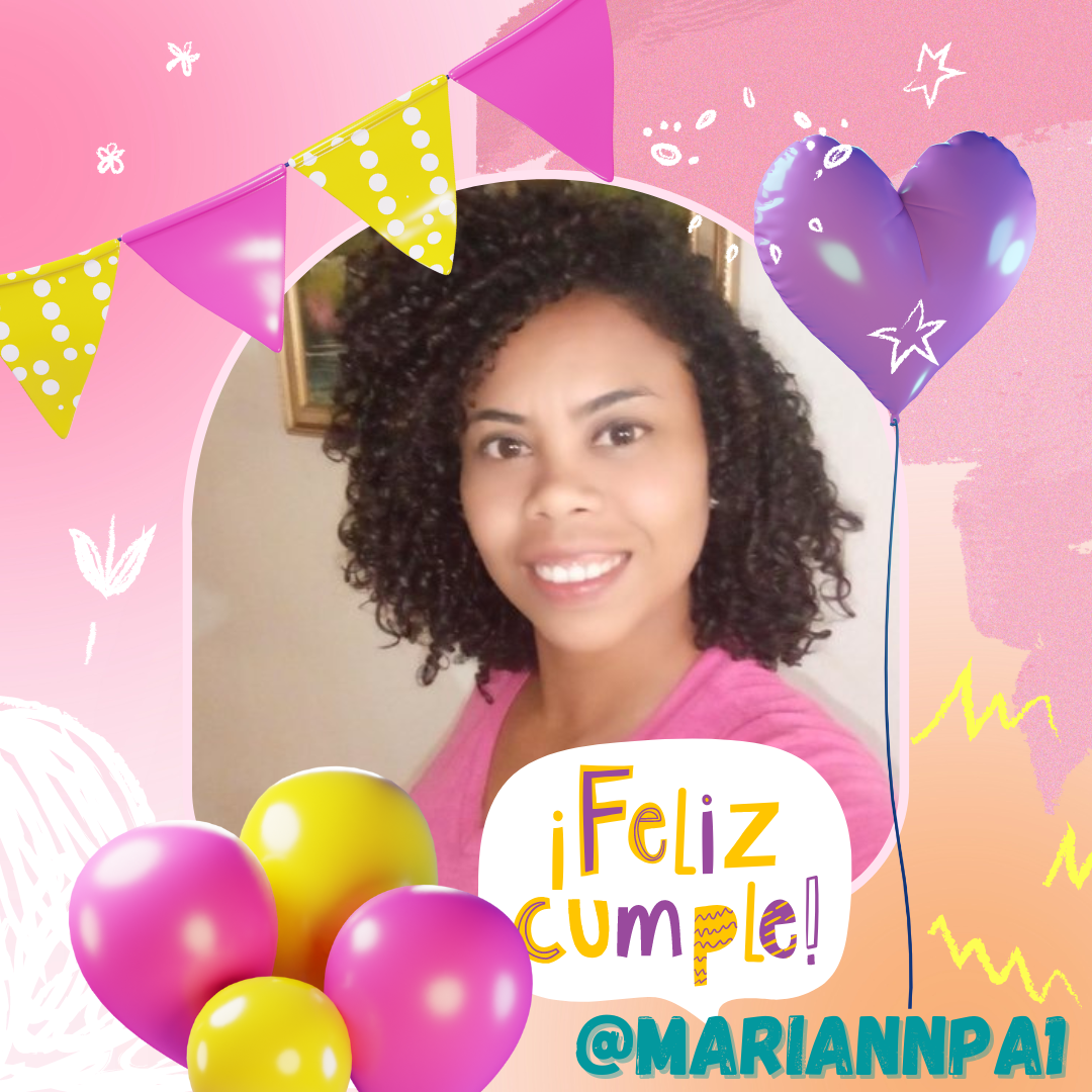 Post de Instagram Feliz Cumpleaños 3D Doodling Creativo Amarillo y Rosa.png