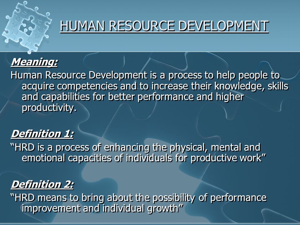 resources