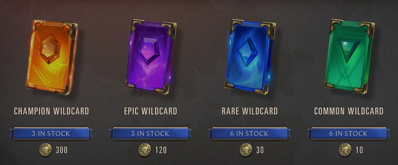 Legends of Runeterra cost for buying wildcards.jpg
