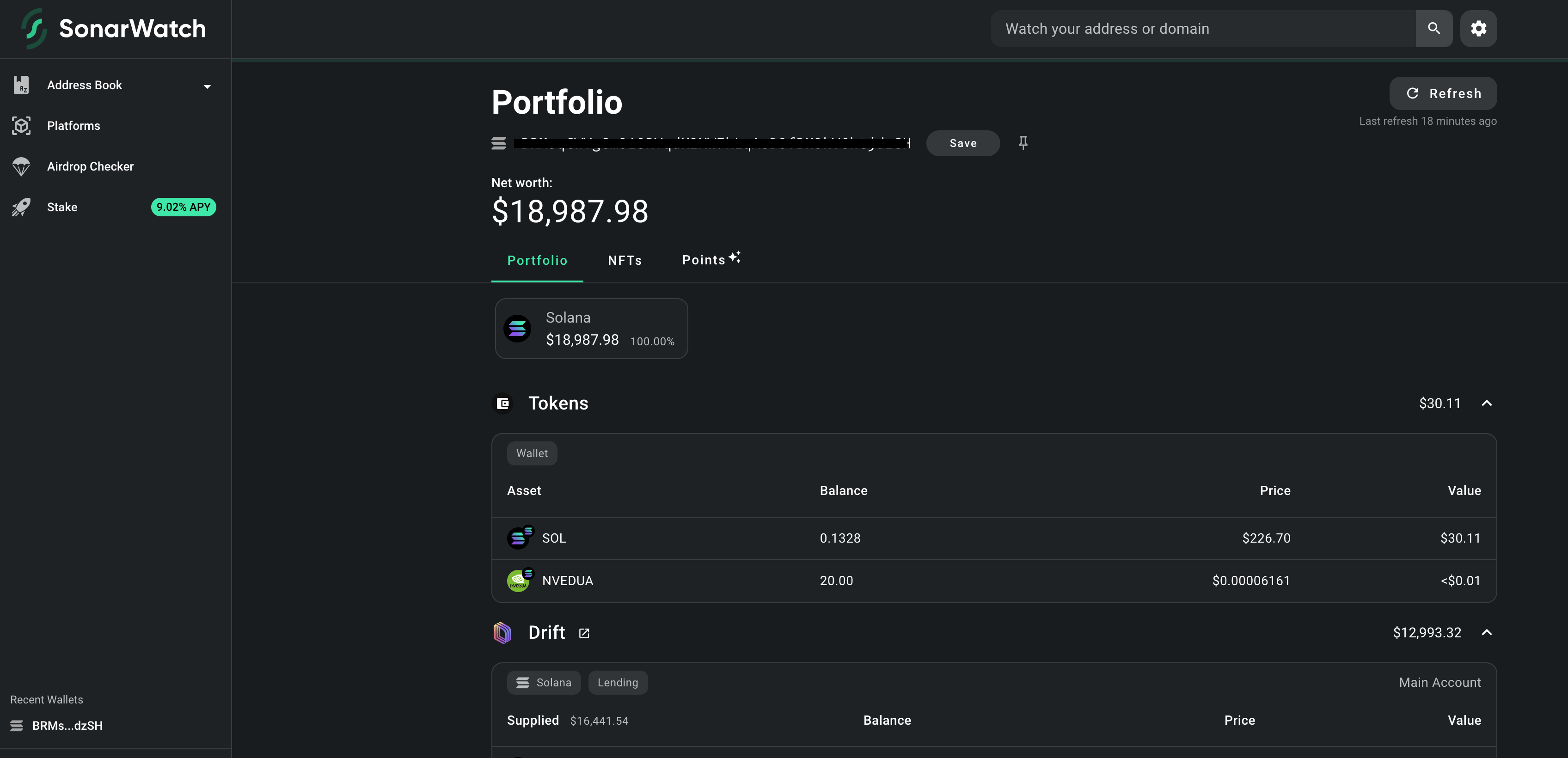 솔라나 생태계의 디뱅크 - SonarWatch — Steemit