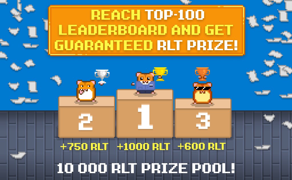 Reach TOP-100 Leaderboard And Get Guaranteed RLT Prize