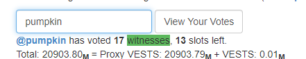 Witness Ranking Table and Account/Witness Page Update: Show How Much Your (Witness/SPS) Vote is