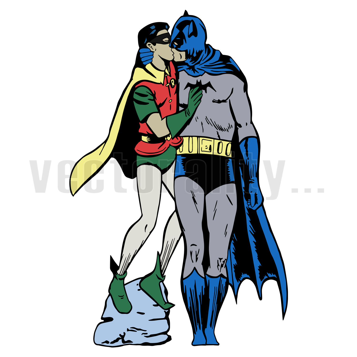 Batman Kissing Robin — Steemit