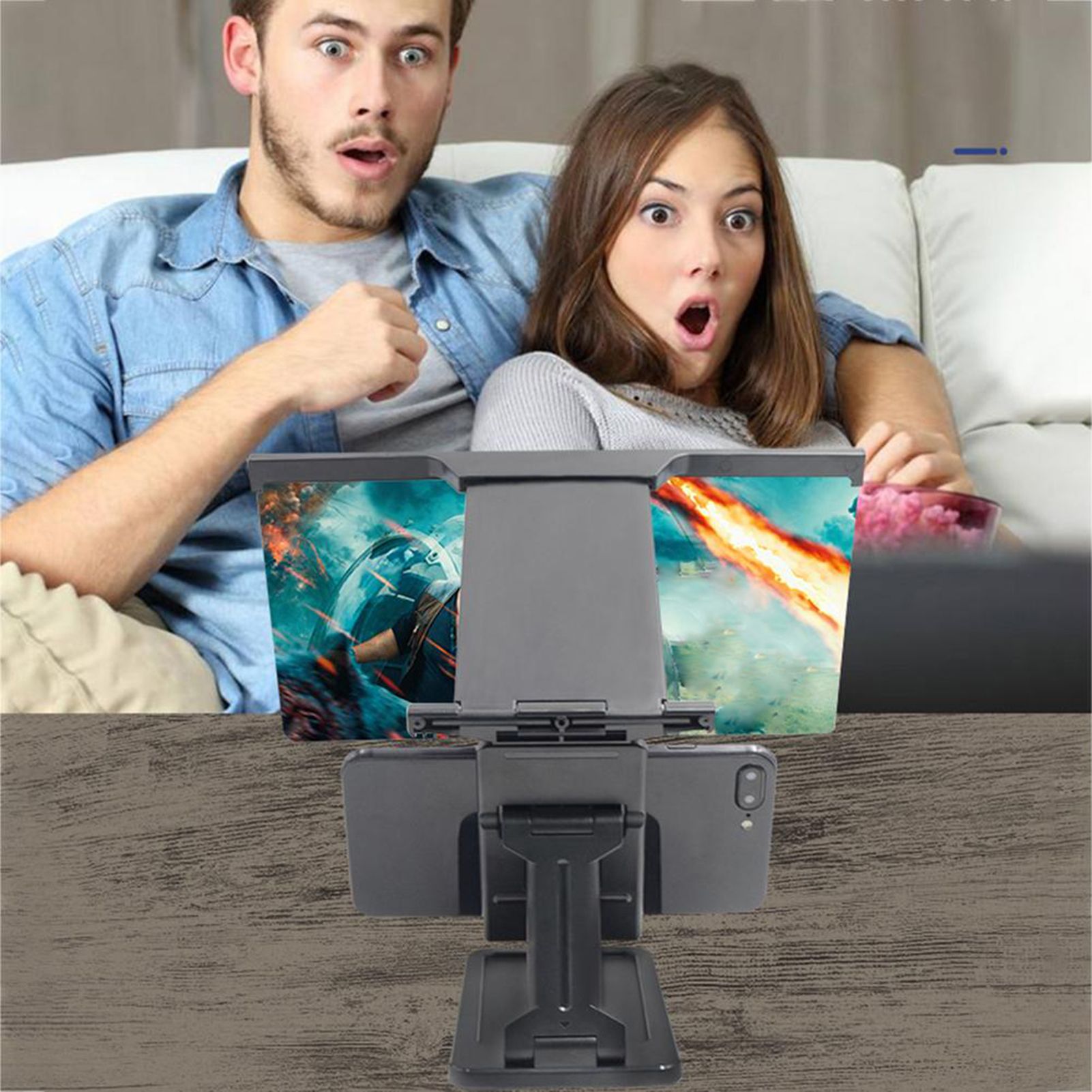 Foldable 12inch High Clarity 3D Screen Projector Amplifier Magnifier Phone Holder Bracket.jpg