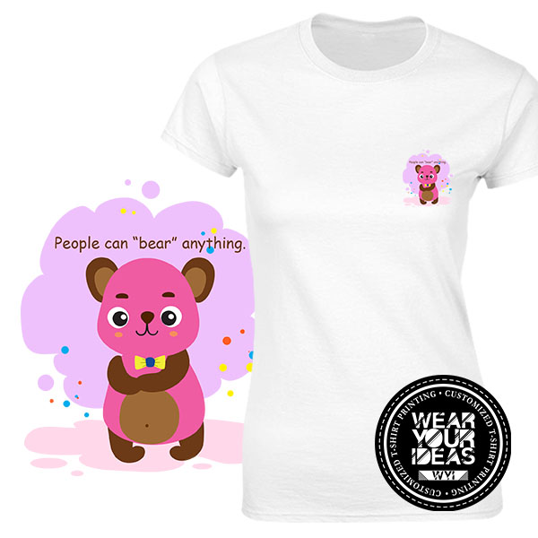POCKET TEE People Can Bear Anything, Ladies DTG printing WEAR IDEAS WYI (White).jpg