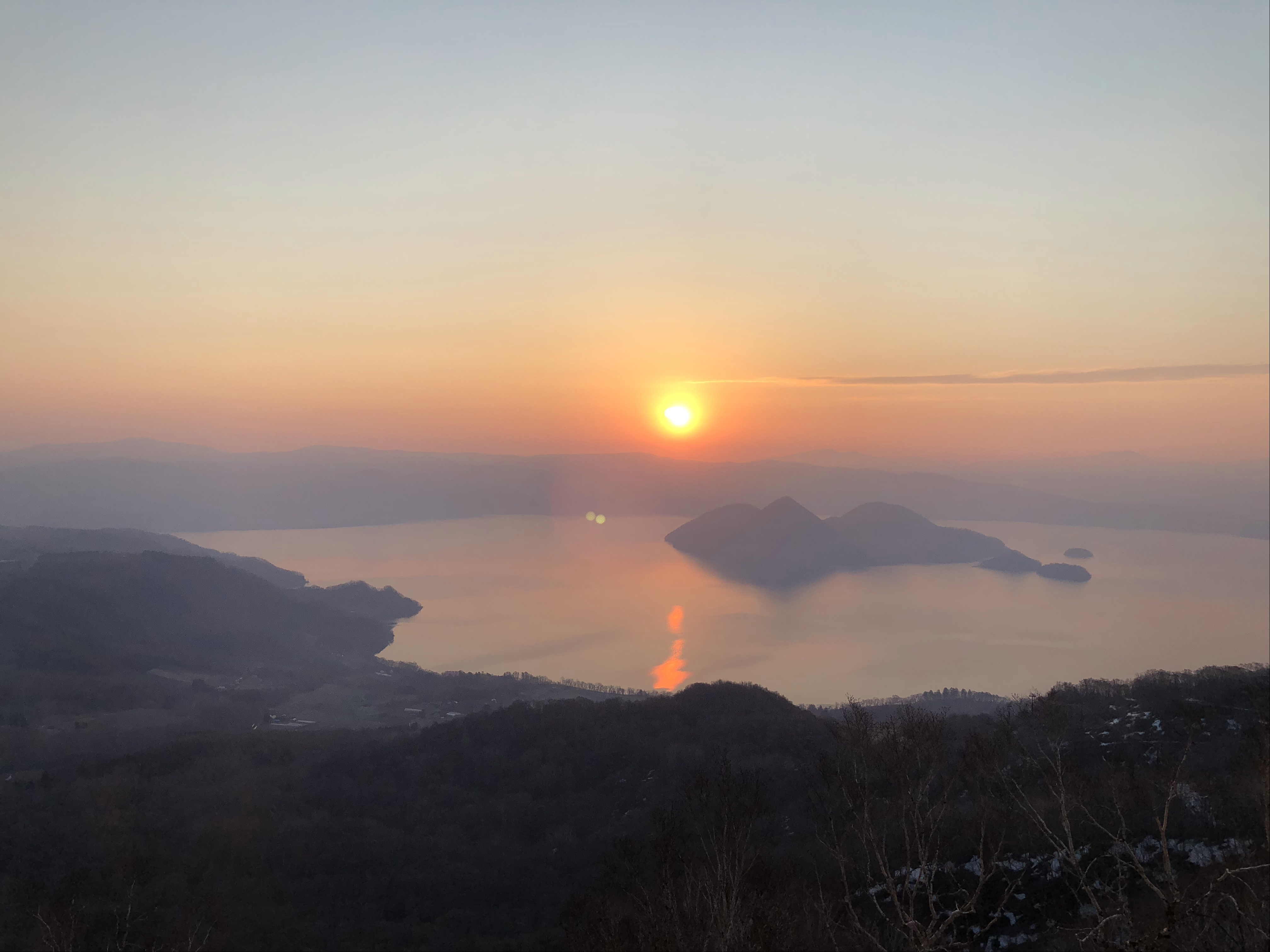 Sunrise On Lake Toya Japan Steemit