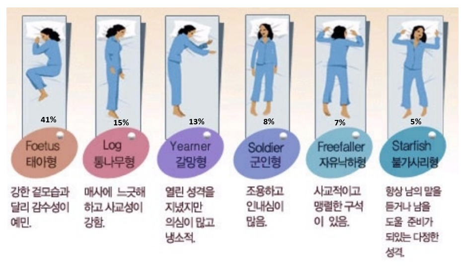 [카카 사람사는 이야기] #16 재미로 보는 수면자세와 성격!!