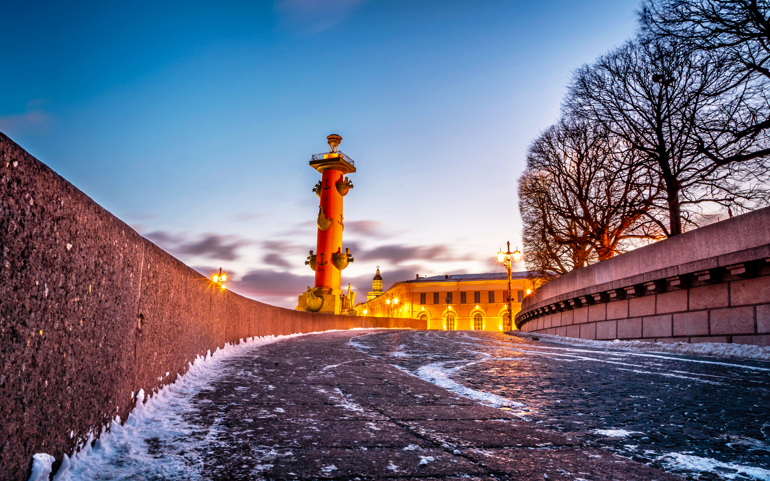 Rostral Columns in St. Petersburg.