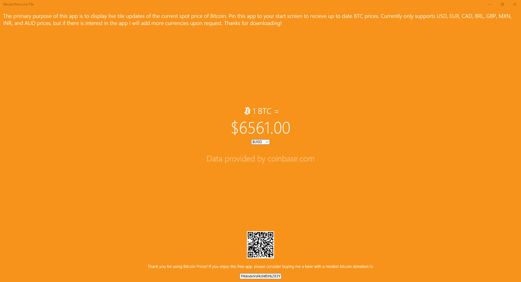 Bitcoin Price Live Tile - My review on Microsoft Store Apps — Steemit