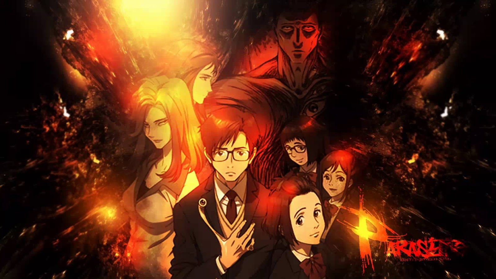 Anime Parasyte -the maxim-, Shinichi Izumi, Satomi Murano, 720x1280 Phone  HD Wallpaper