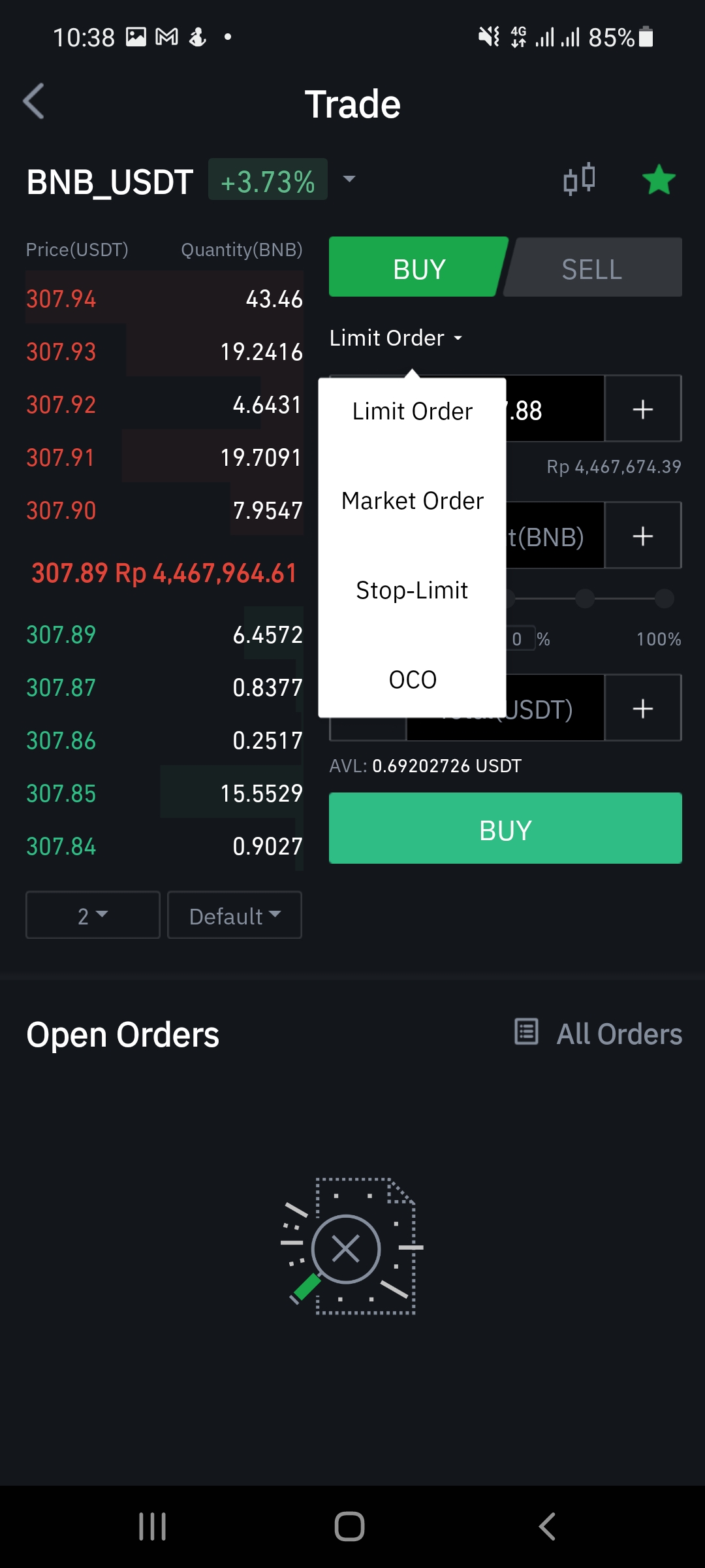 tokocrypto order methods