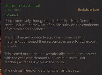 Forgotten Artifacts quest item demmin crystal salt blockchain item.jpg