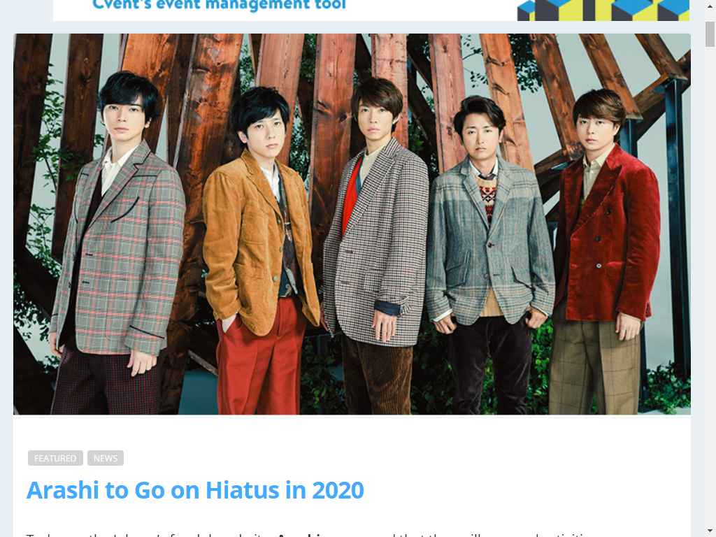 Arashi Is Leaving The Spotlight The Fandom World Was Taken By Storm Steemit