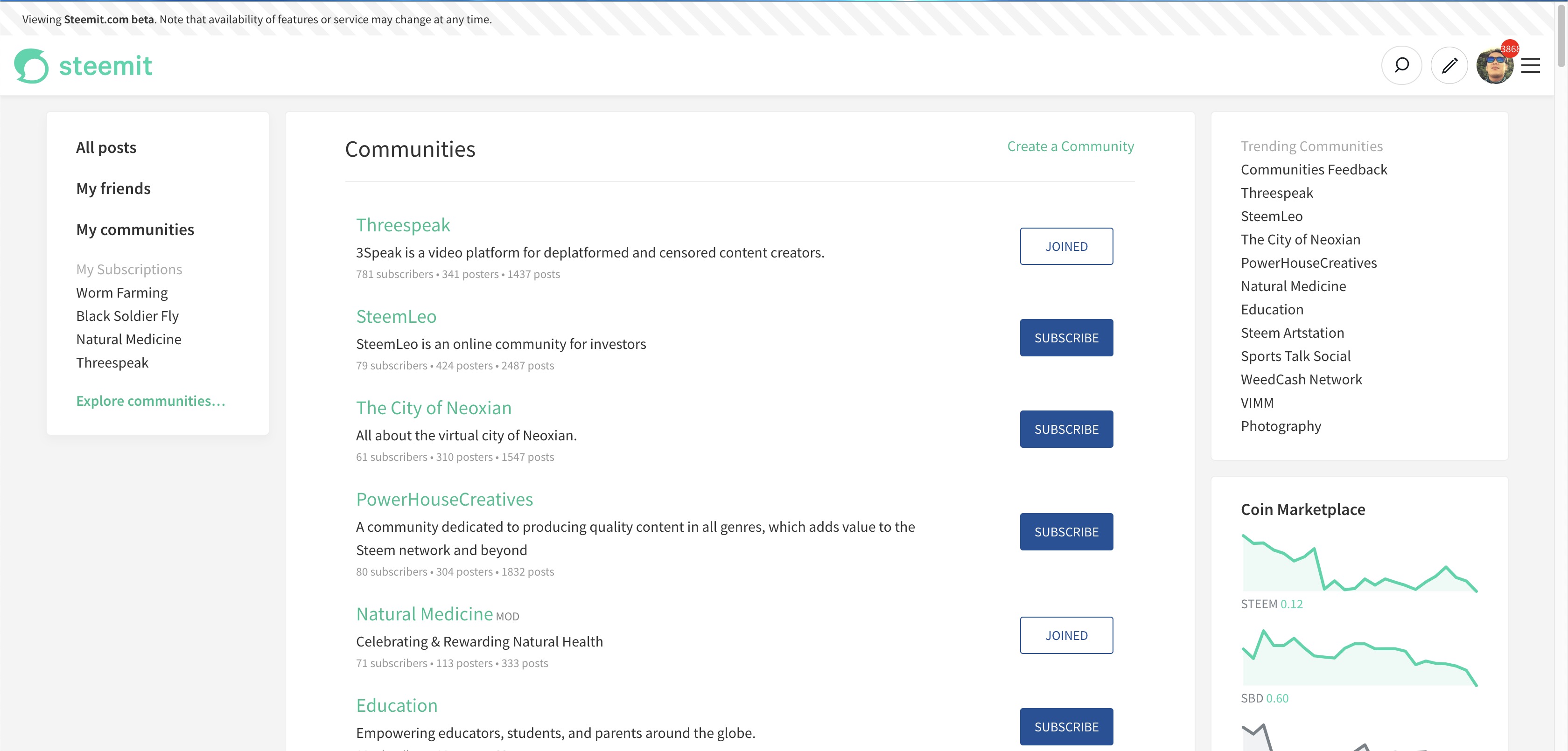 Steemit Condenser contributions: minor fixes to Communities beta